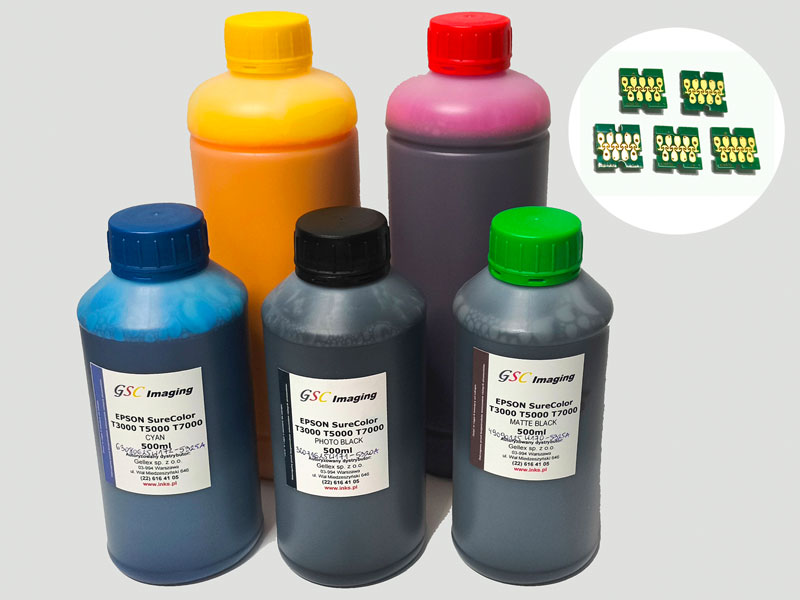 Inks.pl - Atrament GSC Surecolor T plus chip jednorazowy T6941 T6942 T6943 T6944 T6945